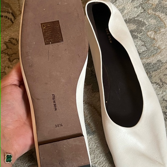 The Row Lambskin Leather Ballerina Flats - Picture 3 of 4
